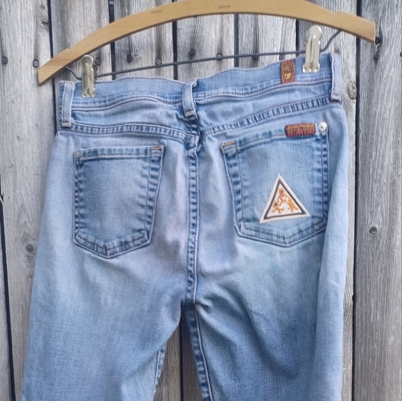 ❤️7 for All Mankind vintage custom embroidered patch jeans - size 25❤️ (#3) - Picture 11 of 13